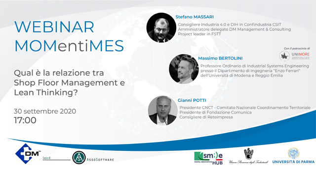 MOMentiMES: al via il primo webinar dedicato alla Lean Production