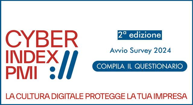 Rapporto Cyber Index PMI - Seconda edizione: avvio Survey 2024