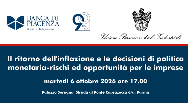 Il ritorno dell'inflazione e le decisioni di politica monetaria-rischi ed opportunità per le imprese Il ritorno dell'inflazione e le decisioni di politica monetaria-rischi ed opportunità per le imprese