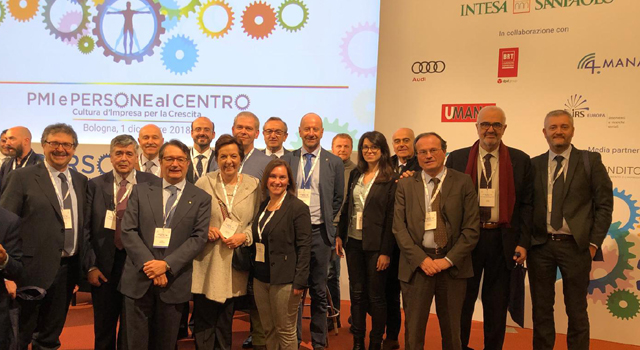 I rappresentanti di UPI al Forum Piccola Industria di Bologna