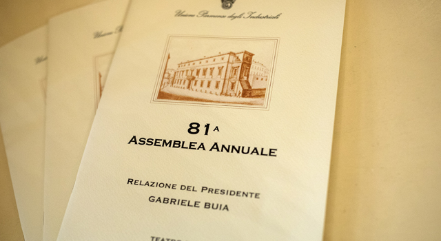 Assemblea Annuale UPI - La relazione del Presidente