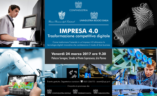 Convegno: ''Impresa 4.0: Trasformazione competitiva digitale''